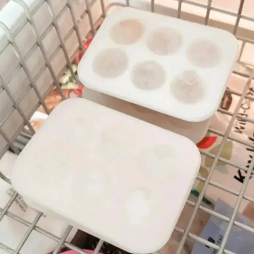 Ali+Oli - Bandejas para freezer de leite materno, silicone de qualidade alimentar sem BPA, pacote com 2, cinza