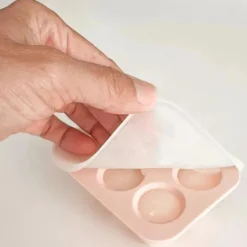 Ali+Oli - Bandejas para freezer de leite materno, silicone de qualidade alimentar sem BPA, pacote com 2, rosa claro