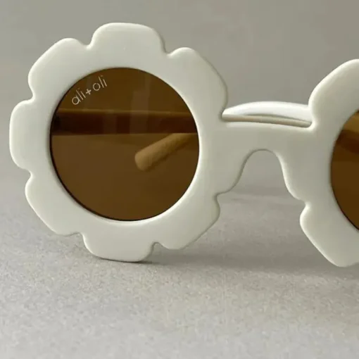 Ali+Oli - Óculos de Sol para Crianças Flor, Branco