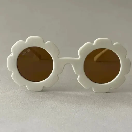 Ali+Oli - Óculos de Sol para Crianças Flor, Branco
