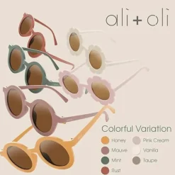 Ali+Oli - Óculos de Sol para Crianças Flor, Rosa