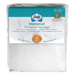Almofada de colchão de berço impermeável Sealy 2 unidades