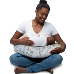 Almofada de enfermagem Boppy e Positione. Notebook Preto/Branco