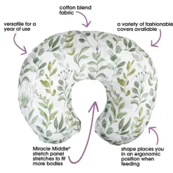 Almofadas com capa original Boppy - Green Foliage