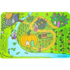 Almofadas educativas construtivas para alimentação infantil para comer, jardim de fadas