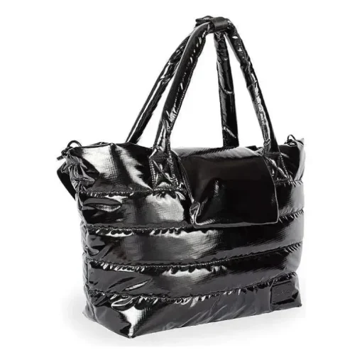 7AM Voyage - Bolsa de fraldas Capri à prova d'água com alças transversais, preta polar