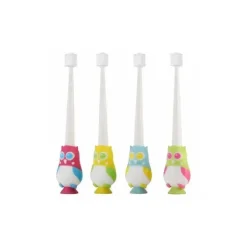 Amada Coruja The Fun Escova de Dentes 2 Anos+, Pacote com 1, Cores Podem Variar