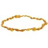 Amber Monkey - Colar de Âmbar Báltico Polido de 10-11 polegadas, Feijão de Mel