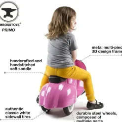 Ambosstoys - patinetes infantis de metal, rosa