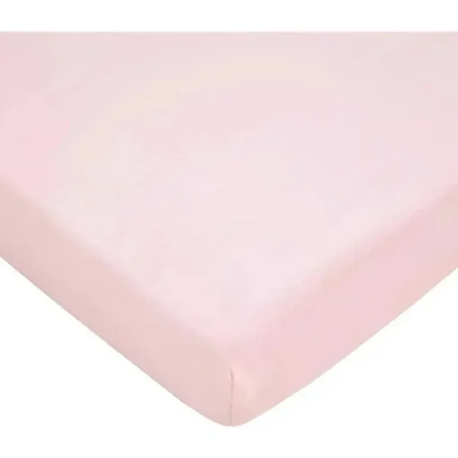 American Baby - Algodão Natural Orgânico Value Jersey Malha Justa, Rosa