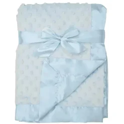 American Baby - Cobertor Recebedor Celestial Macio Chenille Minky Dot, Azul