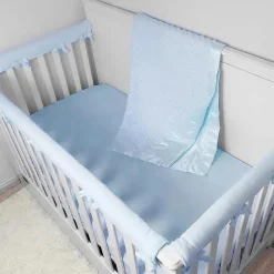 American Baby - Cobertor Recebedor Celestial Macio Chenille Minky Dot, Azul