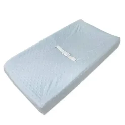 American Baby - Heavenly Soft Minky Dot com contorno para trocador, azul