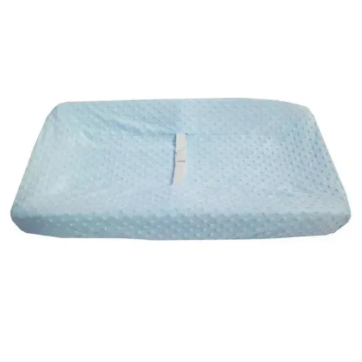 American Baby - Heavenly Soft Minky Dot com contorno para trocador, azul