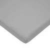American Baby - Lençol de berço com elástico 15 X 33, malha de algodão 100% natural, cinza