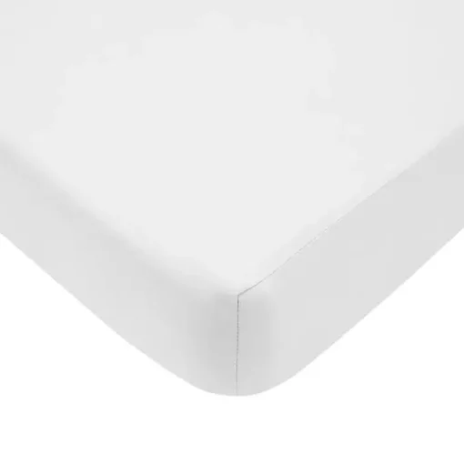 American Baby - Lençol de berço macio aveludado, branco