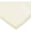 American Baby - Lençol de berço justo 15 x 33, malha jersey 100% algodão natural, creme
