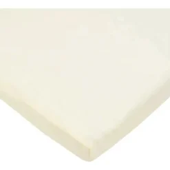 American Baby - Lençol de berço justo 15 x 33, malha jersey 100% algodão natural, creme