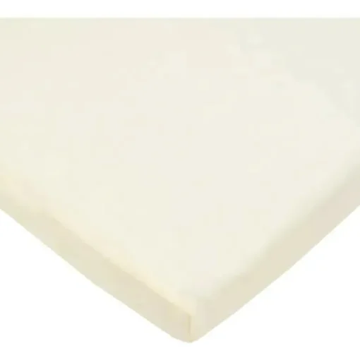 American Baby - Lençol de berço justo 15 x 33, malha jersey 100% algodão natural, creme