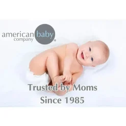 American Baby - Lençol de berço justo 15 x 33, malha jersey 100% algodão natural, cinza