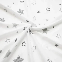 American Baby - Lençol de berço 100% algodão estampado, malha justa, Super Stars