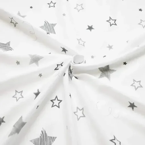 American Baby - Lençol de berço 100% algodão estampado, malha justa, Super Stars