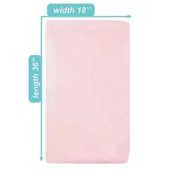 American Baby - Lençol para berço/mini berço Heavenly Soft Chenille, rosa