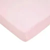 American Baby - Mini lençol de berço ajustado 24 x 38, lençol portátil de jérsei 100% algodão, rosa bebê