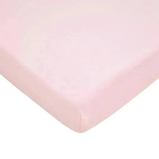 American Baby - Mini lençol de berço ajustado 24 x 38, lençol portátil de jérsei 100% algodão, rosa bebê
