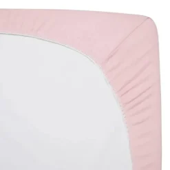 American Baby - Mini lençol de berço ajustado 24 x 38, lençol portátil de jérsei 100% algodão, rosa bebê