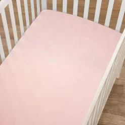 American Baby - Mini Lençol de Berço 24 x 38, Lençol Portátil 100% Algodão Jersey, Blush