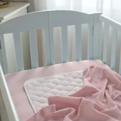 American Baby - Mini lençol de berço ajustado 24 x 38, lençol portátil de jérsei 100% algodão, rosa bebê