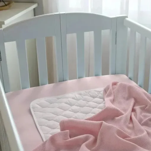 American Baby - Mini lençol de berço ajustado 24 x 38, lençol portátil de jérsei 100% algodão, rosa bebê