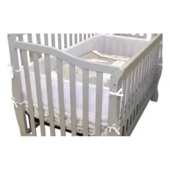 Amortecedores Kidiway Kidilove Branco 3D de Malha para Berço
