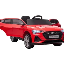 Aosom - Carro Audi infantil movido a bateria em brinquedo com controle remoto, vermelho