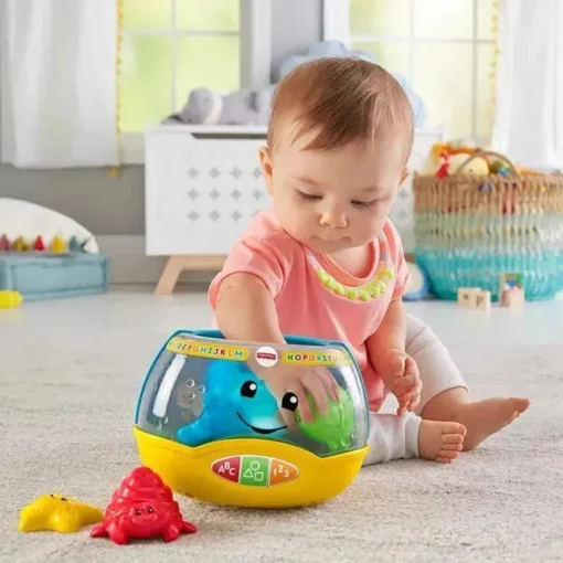 Aquário Fisher-Price para rir e aprender luzes mágicas