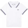 Armani - Baby Boy Essential Short Sleeve Polo, White