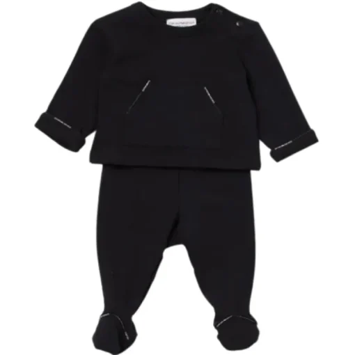 Armani - 2Pk Newborn Boy Onesie Overall Set
