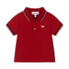 Armani Baby - Boy Essential Short Sleeve Polo, Red