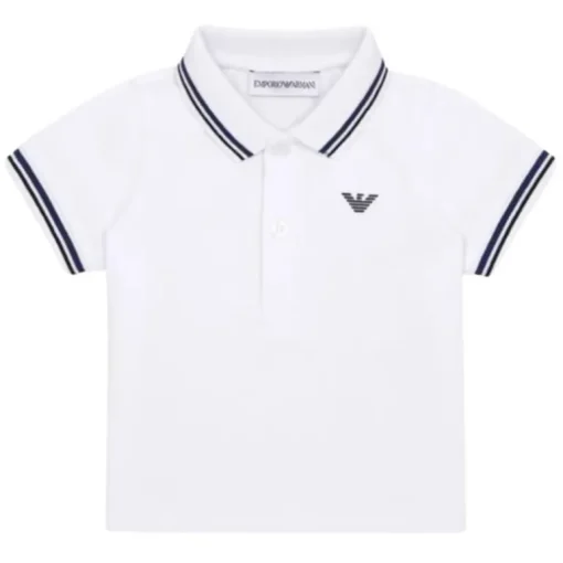 Armani Baby - Boy Essential Short Sleeve Polo, White