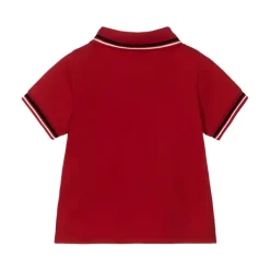 Armani Baby - Boy Essential Short Sleeve Polo, Red