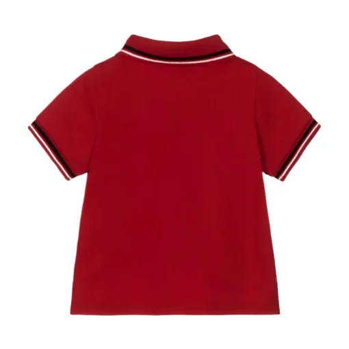 Armani Baby - Boy Essential Short Sleeve Polo, Red