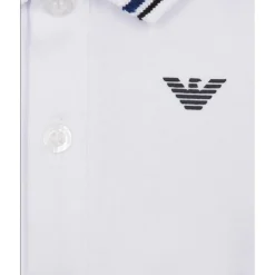 Armani Baby - Boy Essential Short Sleeve Polo, White