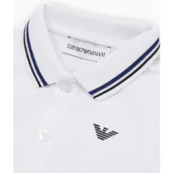 Armani Baby - Boy Essential Short Sleeve Polo, White
