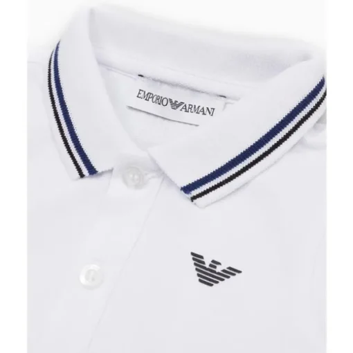 Armani Baby - Boy Essential Short Sleeve Polo, White
