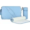 Armani Baby - Conjunto de bolsa múmia com placa de águia, azul celeste