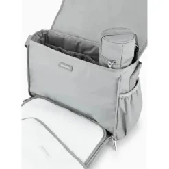 Armani Baby - Conjunto de bolsa múmia com placa de águia, cinza