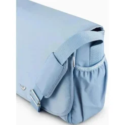 Armani Baby - Conjunto de bolsa múmia com placa de águia, azul celeste