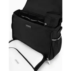 Armani Baby - Conjunto de bolsa múmia com placa de águia, preta