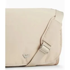 Armani Baby - Conjunto de bolsa múmia com placa de águia, bege